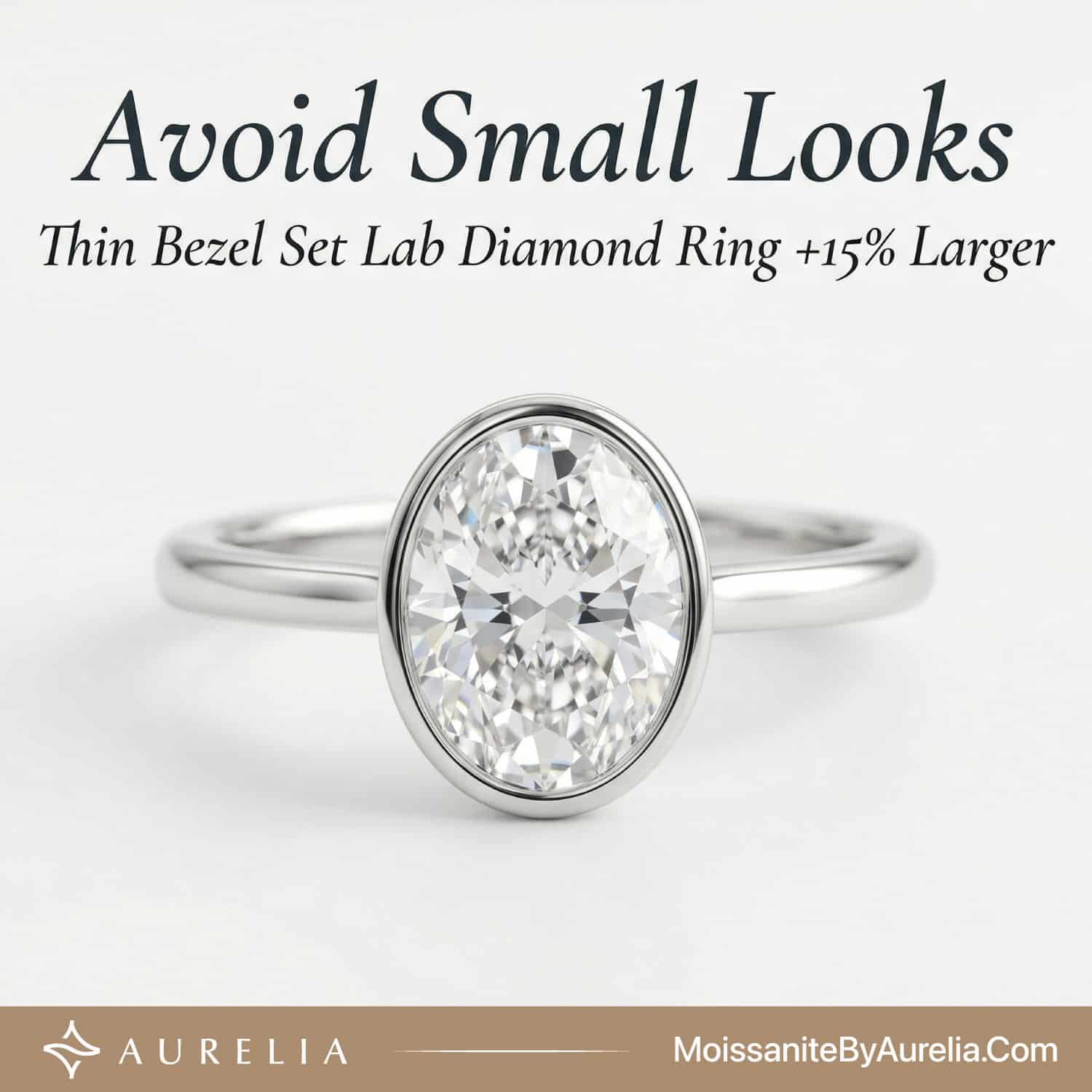 Avoid Small Looks: Thin Bezel Set Lab Diamond Ring +15% Larger (2026 Guide)