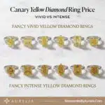 Canary Yellow Diamond Ring Price: Vivid vs Intense ($2,180 vs $39,060)