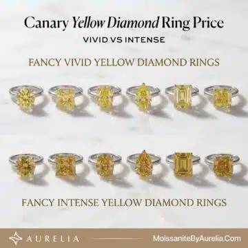 Canary Yellow Diamond Ring Price: Vivid vs Intense ($2,180 vs $39,060)