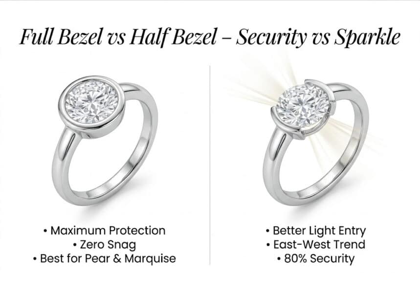 Full Bezel vs. Half Bezel: Security vs. Sparkle