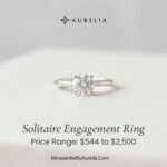 Solitaire Engagement Ring Price: $544 to $2,500