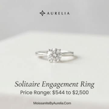 Solitaire Engagement Ring Price: $544 to $2,500