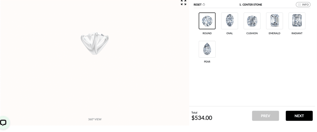 Custom Ring via Ritani Ring Studio 