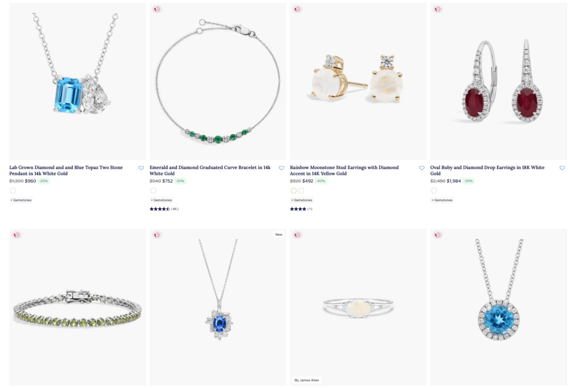 Gemstone Jewelry — Aquamarine, Morganite, Sapphire, Ruby by blue nile