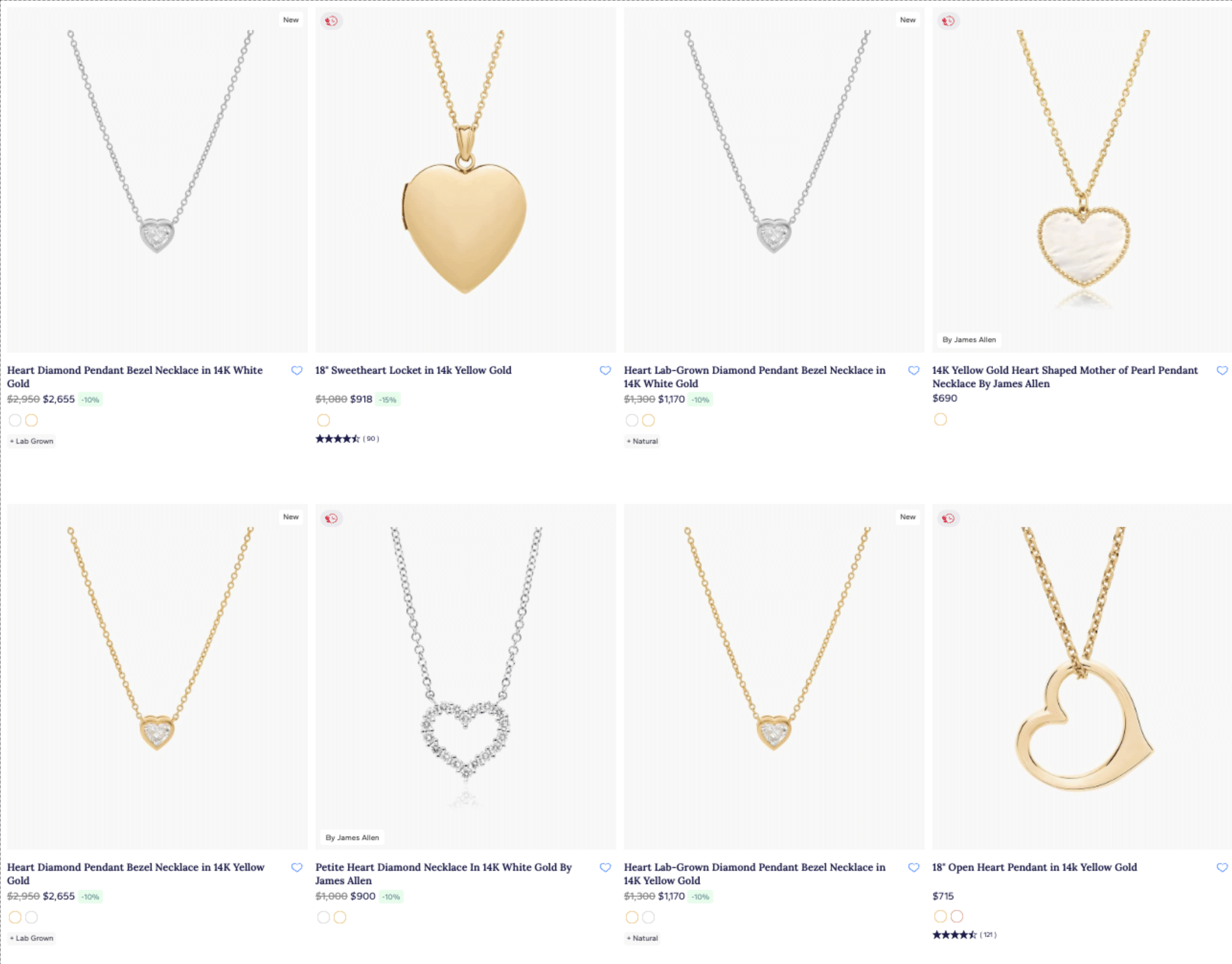 Heart-Shaped Pendant and Heart Jewelry Collection by blue nile