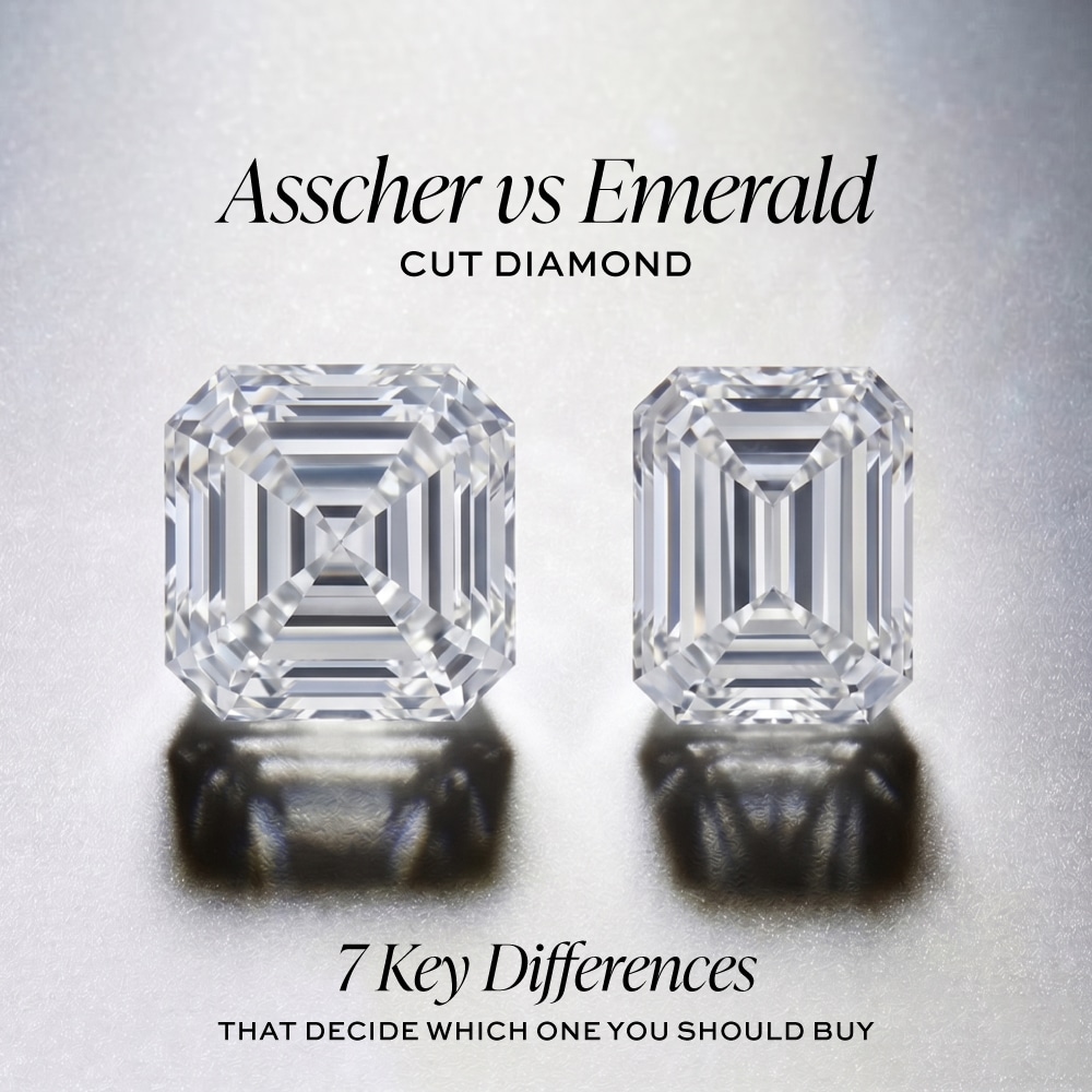 Asscher Cut vs Emerald Cut Diamond: 7 Key Differences That Decide Which One You Should Buy