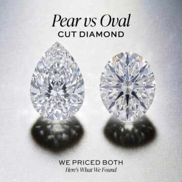 Pear Cut vs Oval Cut Diamond: We Priced Both — Here's What We Found