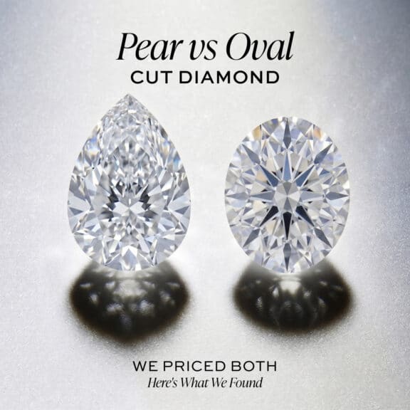 Pear Cut vs Oval Cut Diamond: We Priced Both — Here's What We Found