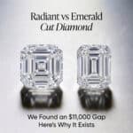 Radiant Cut vs Emerald Cut Diamond: We Found an $11,000 Gap — Here’s Why It Exists